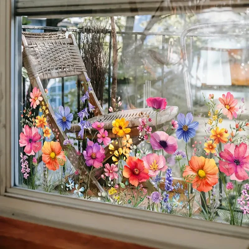 1+1 Free | Colorful Flower Stickers for your Windows! - Image 4
