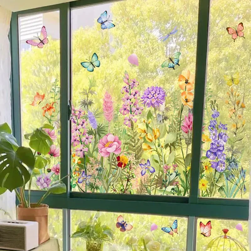 1+1 Free | Colorful Flower Stickers for your Windows! - Image 5