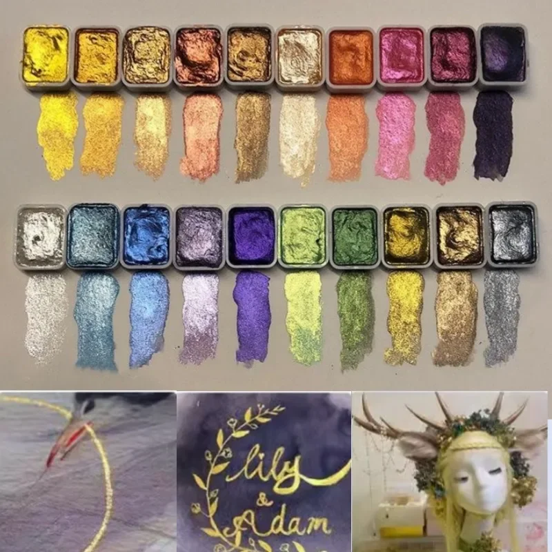 PearlScent - Powder Mineral Pearl Pigment Art Watercolor Paint - Image 6