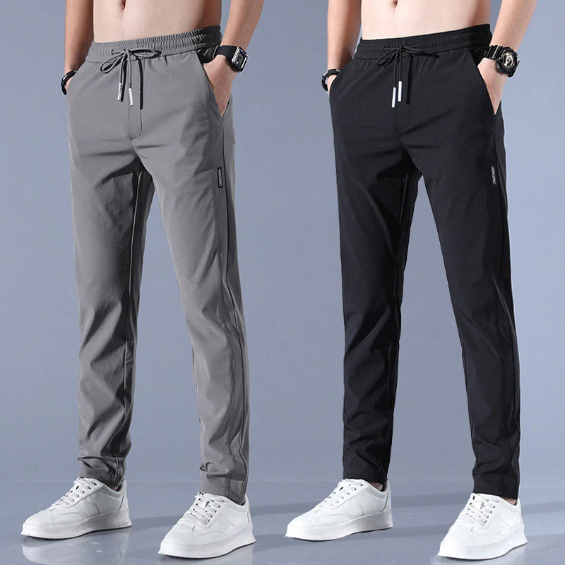 AeroFlex™ Men's Ice Silk Pants — Beat Sweat, Own Every Moment with Cool Comfort and Style - Image 3