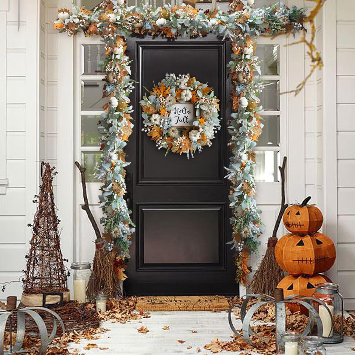 AmberNest™ Autumn Harvest Wreath — Ignite Lasting Cozy Charm and Celebrate Fall’s Warm Embrace - Image 18