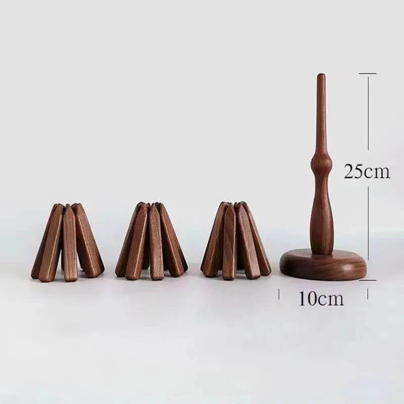 Artistic Walnut Wood Table Mat - Image 9