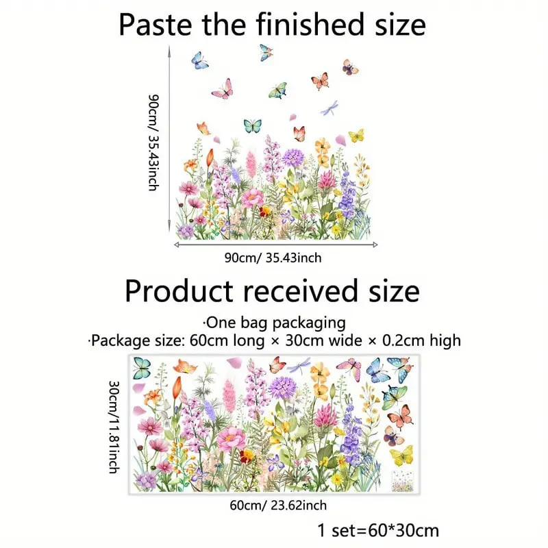1+1 Free | Colorful Flower Bouquet Window Stickers - Image 13