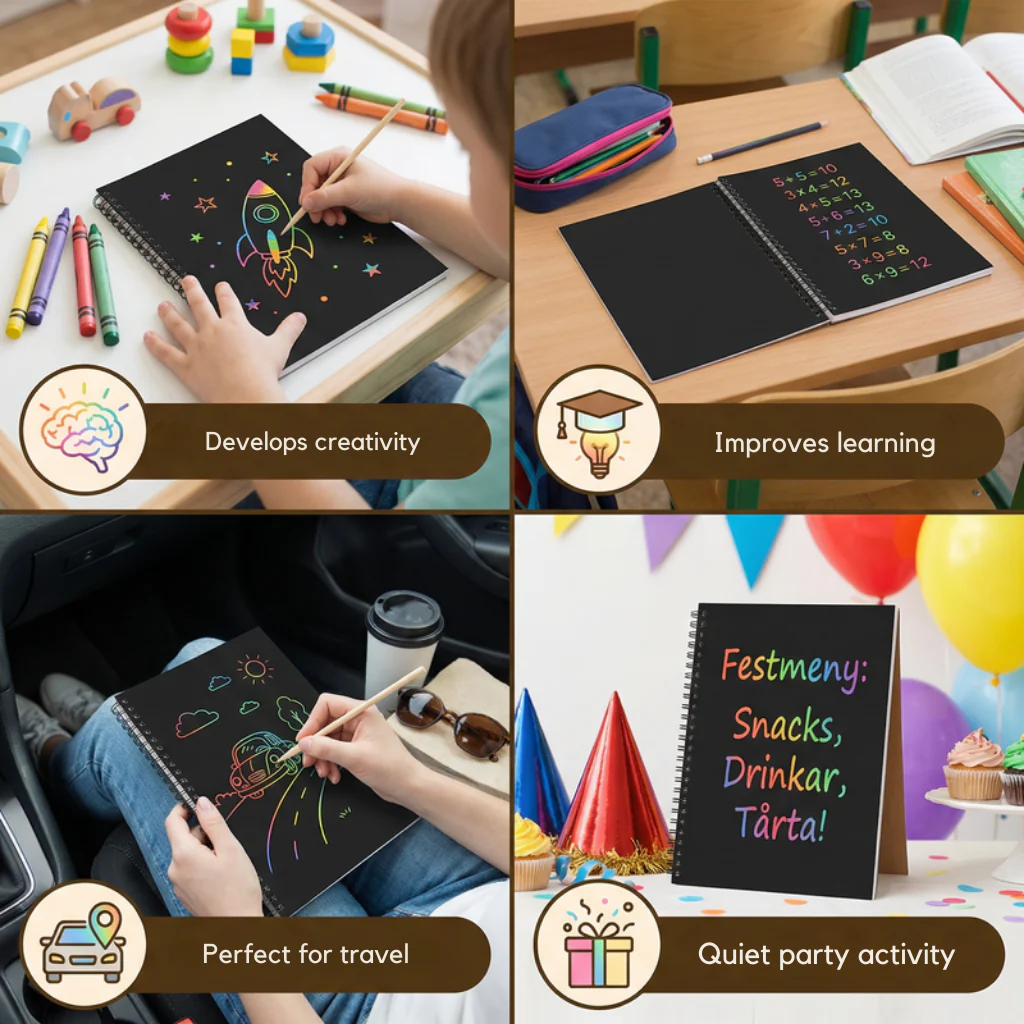 Chromaflair™ Scratch Paper — Ignite Calm and Unlock a Rainbow of Creative Joy - Image 6