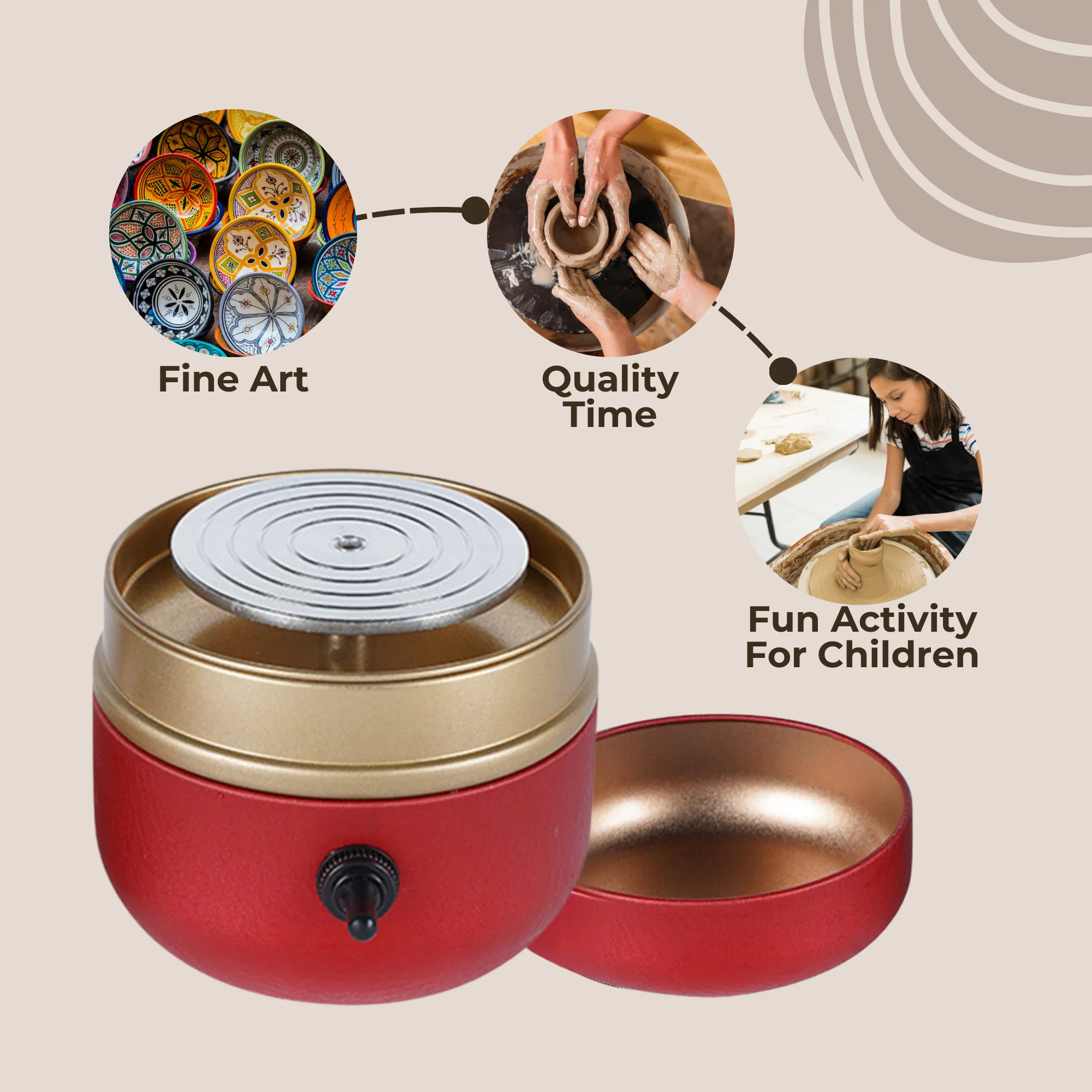 ClayMuse™ — Unleash Your Inner Artist Anytime with Effortless, Whisper-Quiet Pottery Magic - Image 5