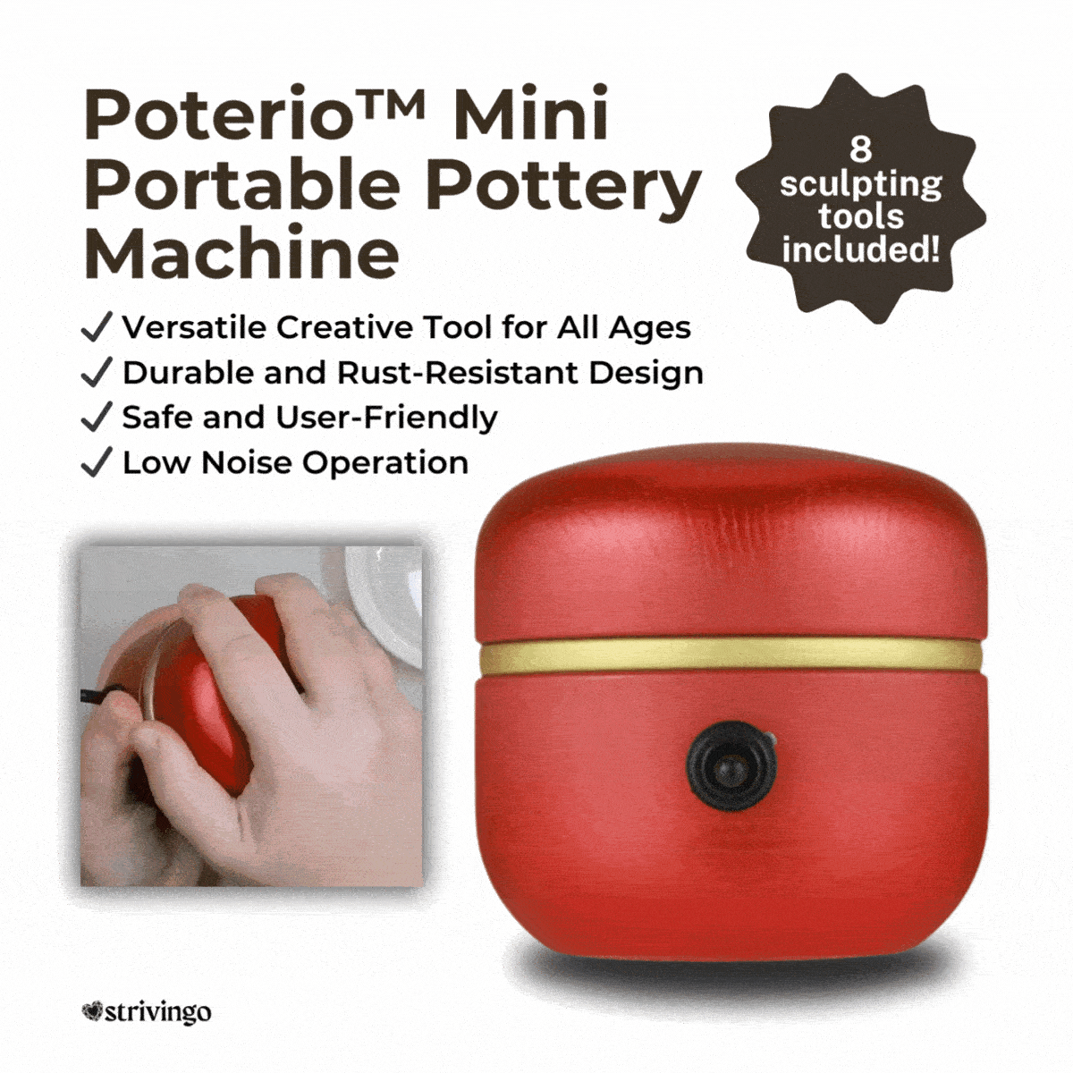 ClayMuse™ — Unleash Your Inner Artist Anytime with Effortless, Whisper-Quiet Pottery Magic - Image 7