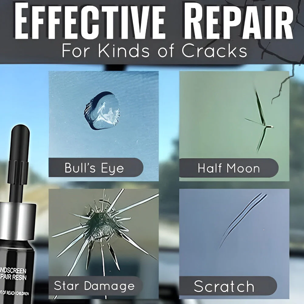 CrystalBond™ Glass Repair Kit — Stop Cracks Fast and Restore Glass Clarity Like New - Image 3