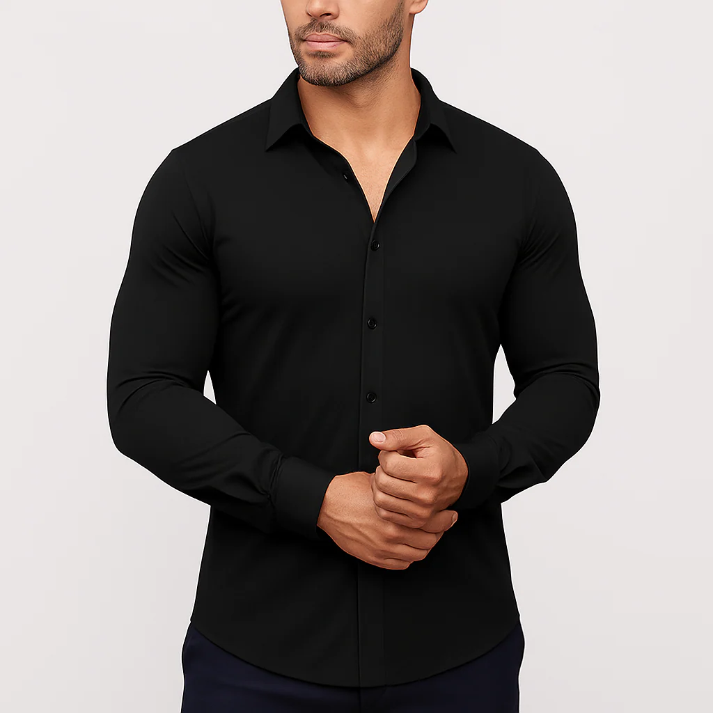 FlexiForm™ Dress Shirt — Move Freely, Look Sharp, Own Every Moment - Image 12
