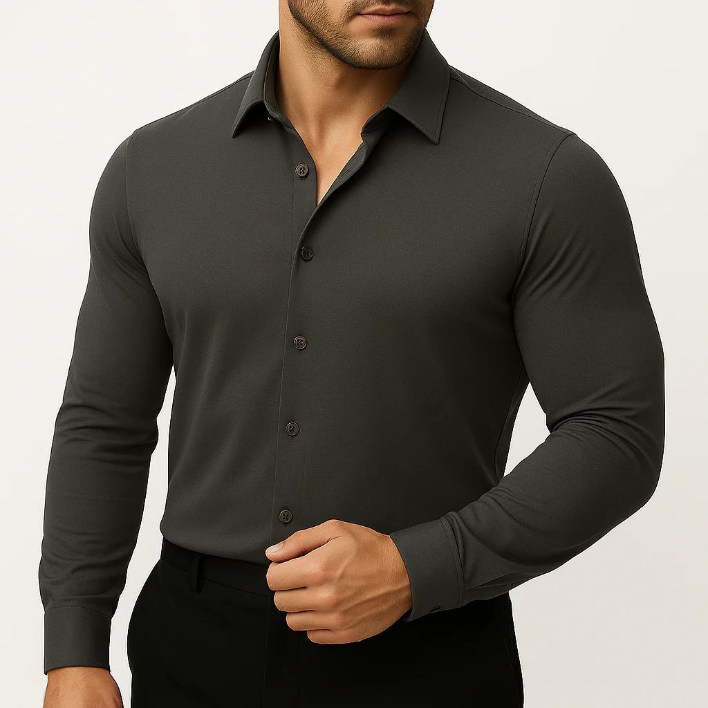 FlexiForm™ Dress Shirt — Move Freely, Look Sharp, Own Every Moment - Image 17