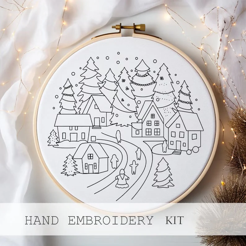 FrostVale™ Embroidery Kit — Transform Quiet Moments into Heartwarming Holiday Magic - Image 2