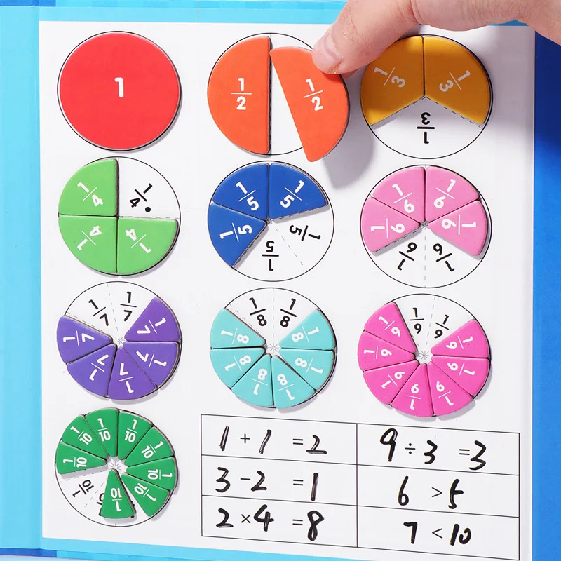 🔥 FLASH SALE 🏅 Montessori Magnetic Fraction Puzzle Book - Image 6