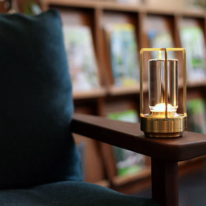 Lumiere Lantern Cordless Crystal Table Lamp - Image 5