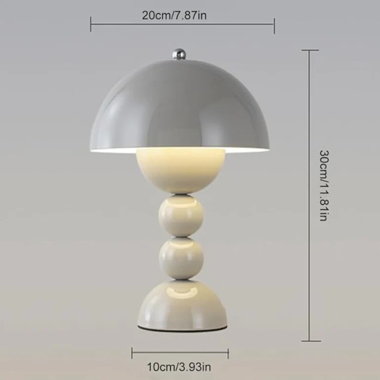 Nordic Mushroom Dimmable LED Table Lamp | USB Rechargeable - Image 7