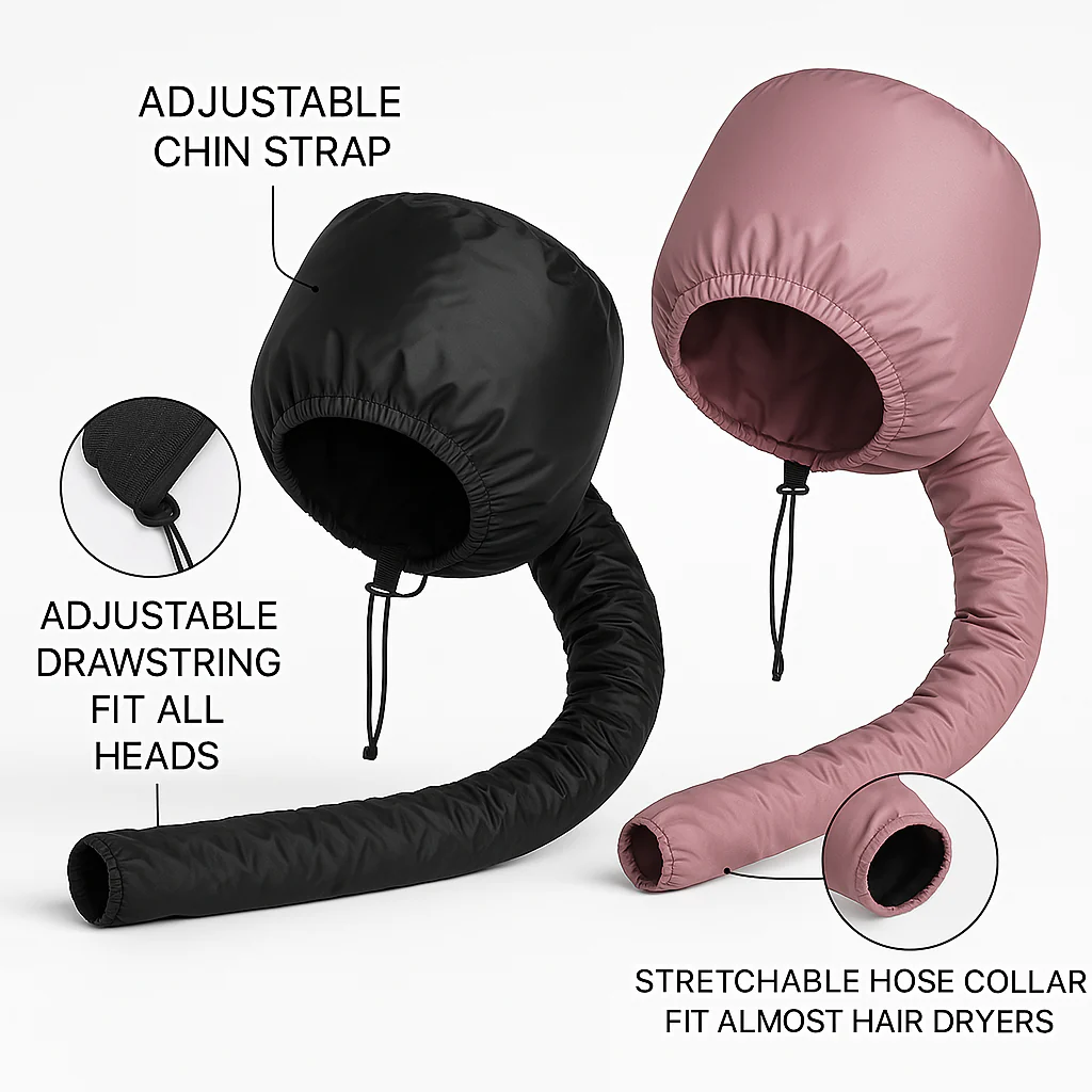 Portable Curl - Hair Bonnet Dryer Cap - Image 3