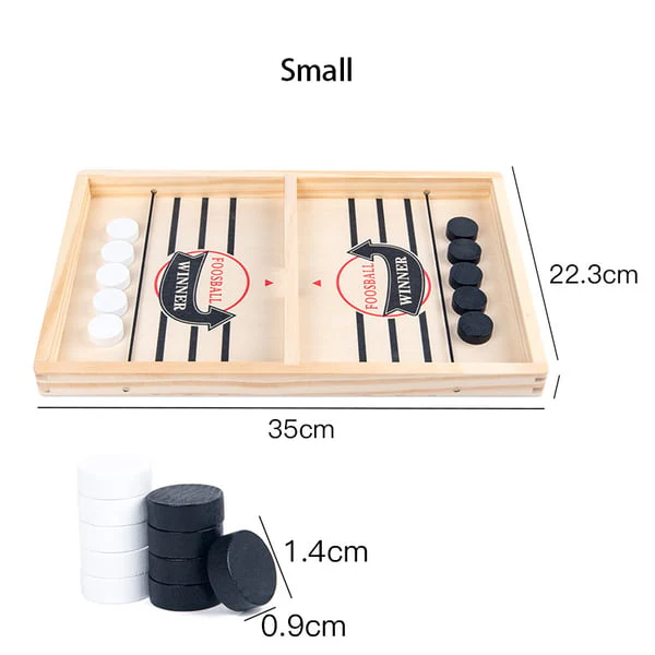 Precision Puck Battle: Wooden Ice Hockey Game - Image 7