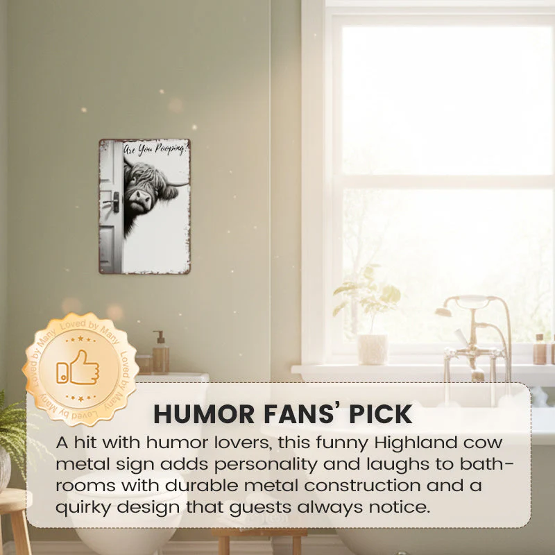 RustiCow™ Smile Sign — Turn Your Bathroom Into a Joyful, Unforgettable Conversation Starter - Image 8
