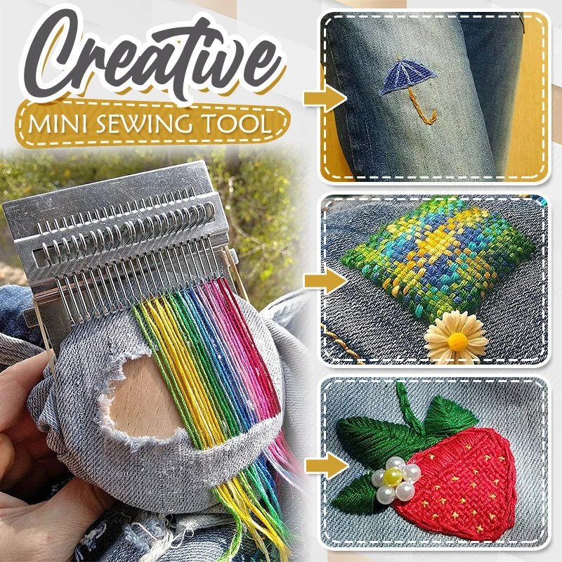 ThreadVibe™ Mini Loom — Instantly Renew Your Clothes with Artful, Stress-Free Repairs - Image 2