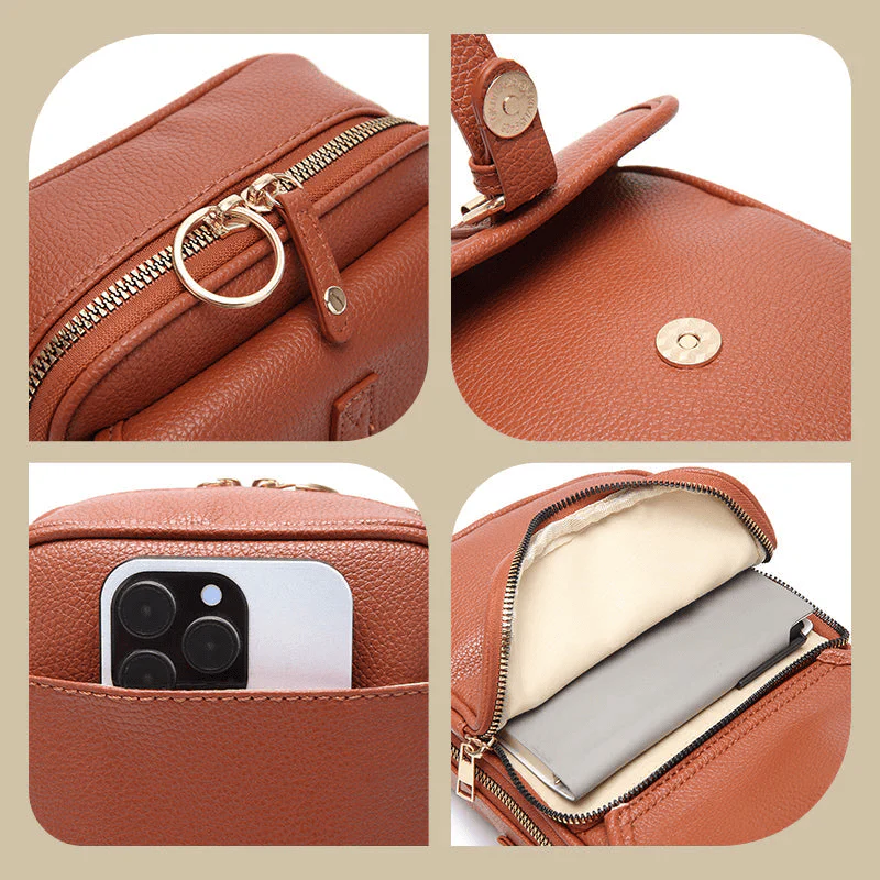 VeronaCove™ Leather Crossbody — Carry Elegance and Effortless Control All Day Long - Image 3