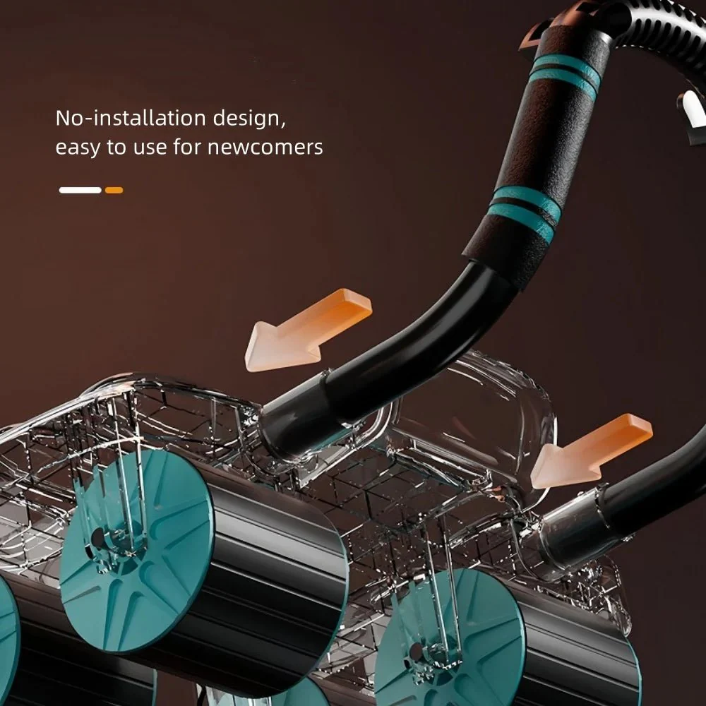 VulcanCore™ Six-Wheel Ab Roller — Command Unshakable Core Power with Effortless Control - Image 4