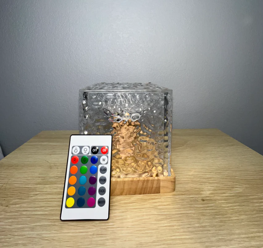 Wireless USB Relaxation Table Lamp Magic Wave Lamp - 16 glowing colors with remote control - Image 5